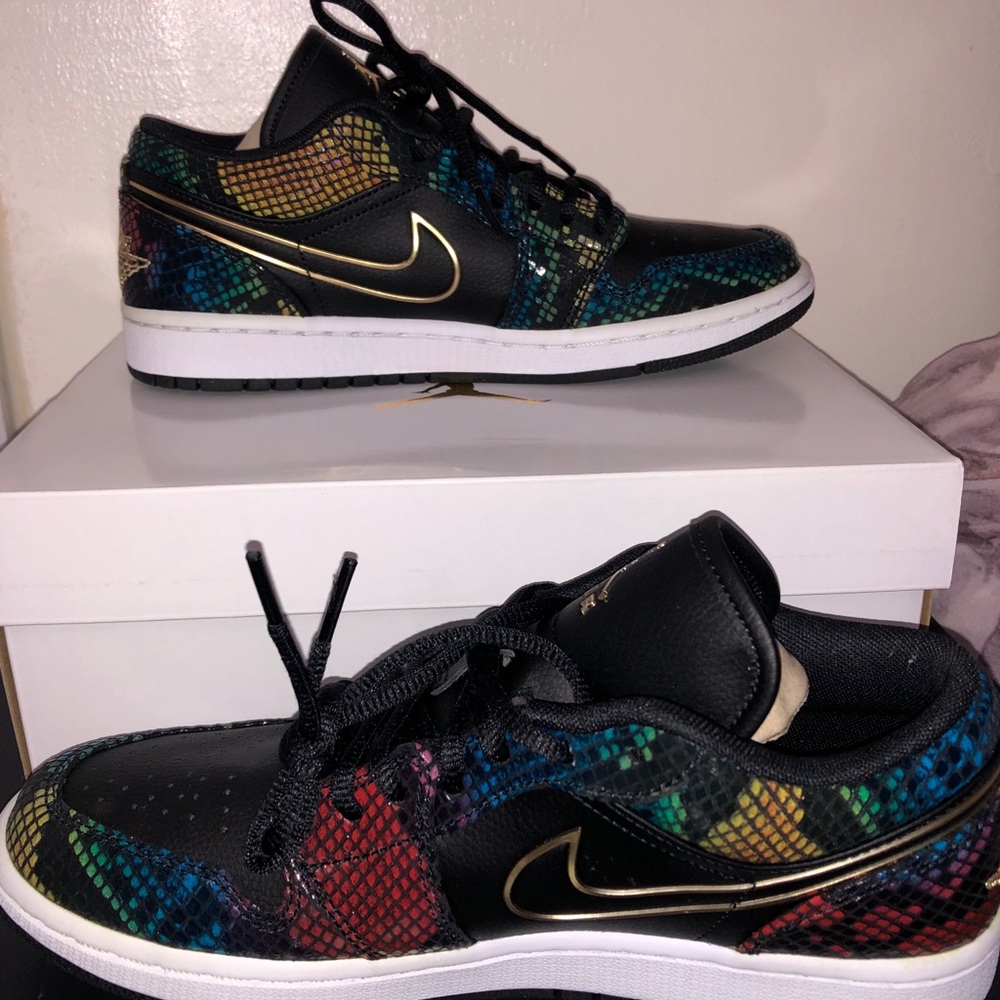 Nike Air Jordan Low Multicolor Snakeskin